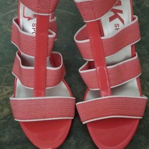 anne klein sandals orange